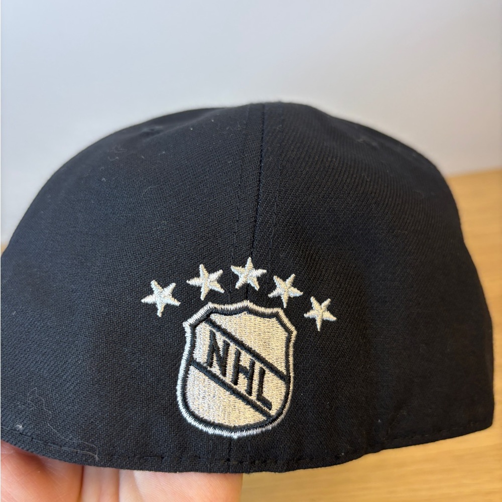 Mitchell & Ness Black Vintage Pittsburgh Penguins Hockey 7 3/4 Fitted Cap - Picture 4 of 6